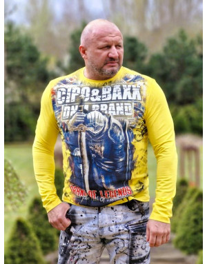BIAŁA KOSZULKA MĘSKA BAWEŁNA RYCERZ DŻETY LONGSLEEVE SPEDBOY  CL452