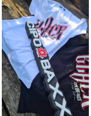 CZARNY T-SHIRT MĘSKI BAWEŁNA NAPISY SPEDBOY CT617